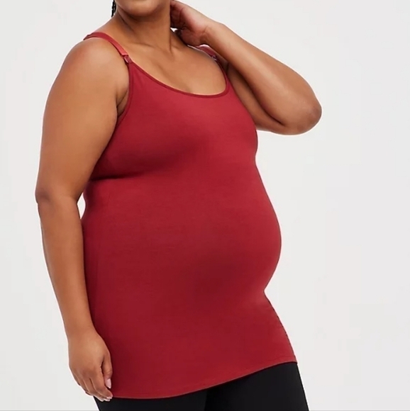 Torrid | MATERNITY NURSING CAMI - FOXY WINE - Picture 1 of 5